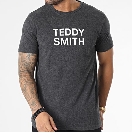 Teddy Smith - Camiseta Ticlass Basic Anthracite Heather Grey