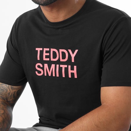 Teddy Smith - Tee Shirt Ticlass Basic Noir Rose