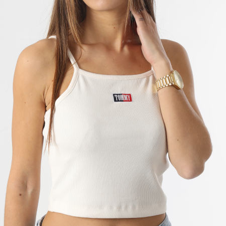 Tommy Jeans - Mujer BBY Timeless Crop Tank 4912 Beige