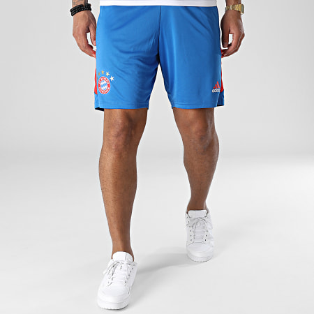 Adidas Sportswear - Pantaloncini da jogging con banda blu chiaro FC Bayern Monaco HU1264