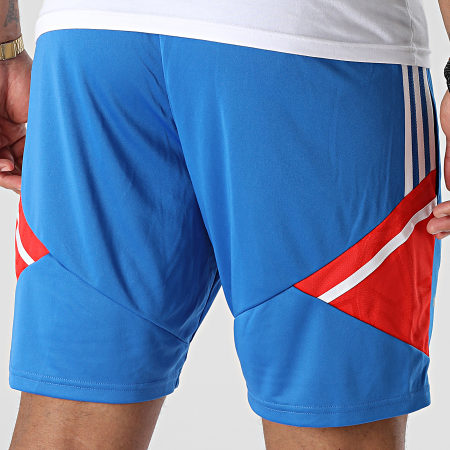 Adidas Performance - FC Bayern Munich HU1264 Pantalones cortos de jogging con banda azul claro