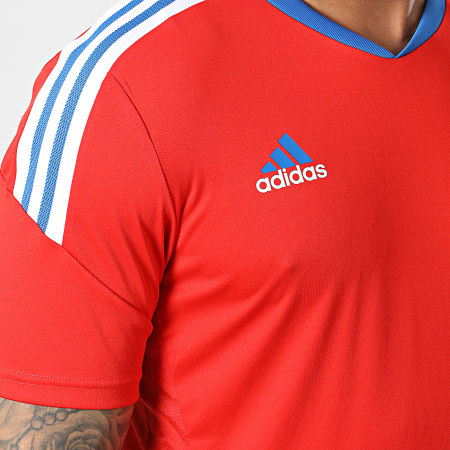 Adidas Sportswear - Maglia da calcio a righe del Bayern Monaco HU1281 Rosso