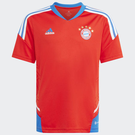 Adidas Sportswear - Tee Shirt A Bandes Enfant FC Bayern Munich HU1275 Rouge