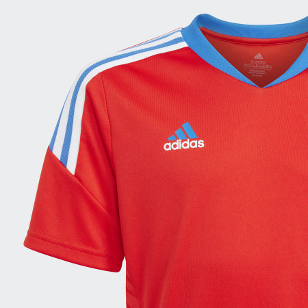 Adidas Sportswear - Maglietta FC Bayern Monaco a righe da bambino HU1275 Rosso