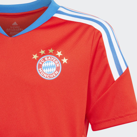 Adidas Performance - FC Bayern Munich Camiseta a rayas para niños HU1275 Rojo