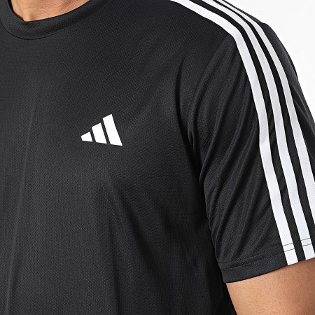 Adidas Sportswear - Tee Shirt A Bandes Train Essentials Base 3 Stripes IB8150 Noir