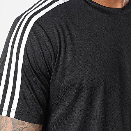 Adidas Sportswear - Tee Shirt A Bandes Train Essentials Base 3 Stripes IB8150 Noir