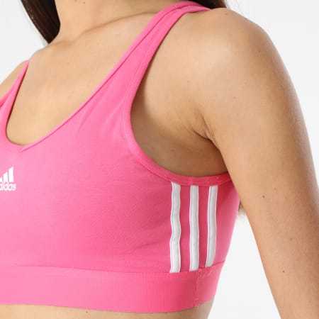 Adidas Sportswear - Brassière Femme A Bandes 3 Stripes IC4430 Rose