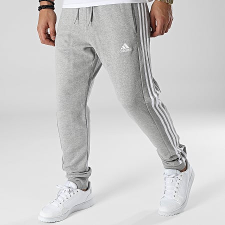 Adidas Sportswear - Pantalon Jogging A Bandes 3 Stripes IC9407 Gris Chiné
