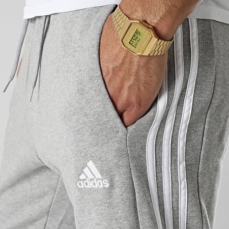 Adidas Sportswear - IC9407 Pantaloni da jogging a 3 strisce grigio erica