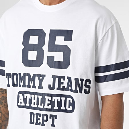 Tommy Jeans - Tee Shirt Oversize Large Skater College 85 Logo 5669 Blanc