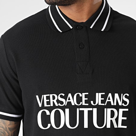 Versace Jeans Couture - Polo Manches Courtes 74GAGT03-CJ01O Noir