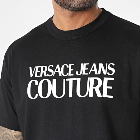 Versace Jeans Couture - Camiseta 74GAHT03-CJ00O Negra