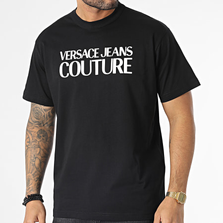 Versace Jeans Couture - Camiseta 74GAHT03-CJ00O Negra