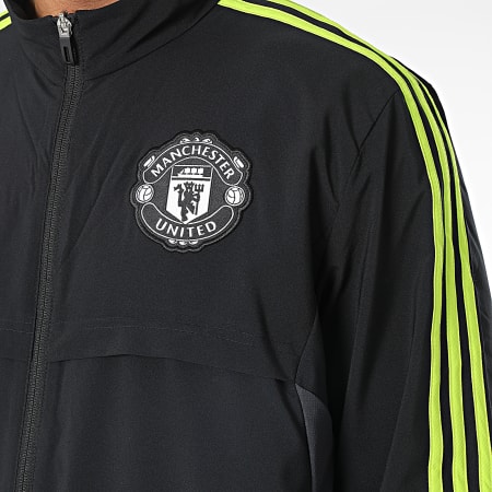 Adidas Sportswear - Veste Zippée A Bandes Manchester United FC HE6680 Noir