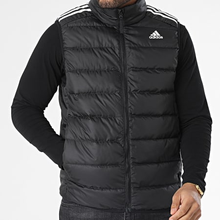 Adidas Performance - Essential GH4583 Abrigo negro a rayas sin mangas