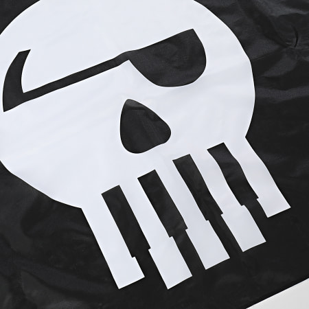 Piraterie Music - Drapeau Logo Noir Blanc