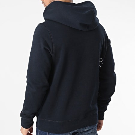 Tommy Hilfiger - Sudadera con capucha Off Placement Text 9303 Azul Marino