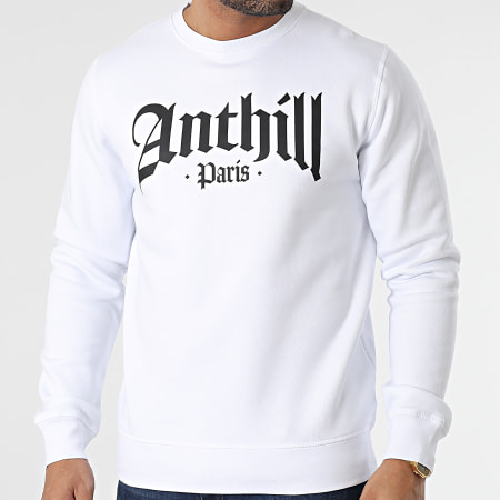Anthill - Sweat Crewneck Gothic Blanc Noir
