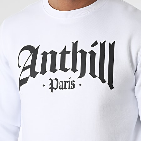 Anthill - Gothic Crewneck Sudadera Blanco Negro