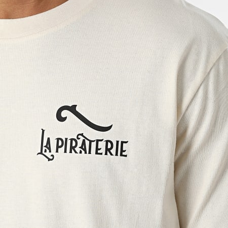 La Piraterie - Tee Shirt Oversize Large LPNJF Beige Chiné Noir