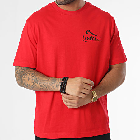 La Piraterie - Oversize Camiseta Large LPNJF Rojo Negro