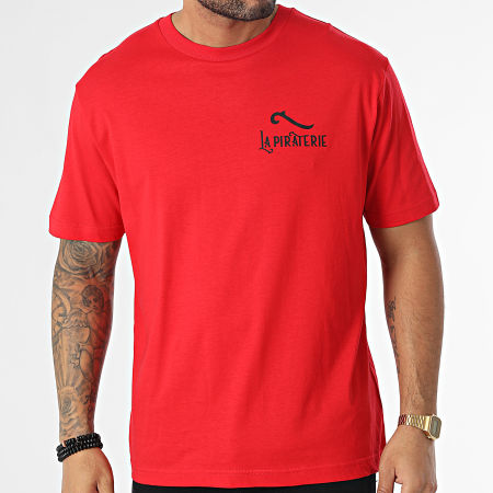 La Piraterie - Tee Shirt Oversize Large LPNJF Rouge Noir