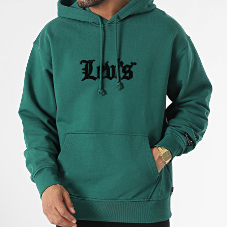 Levi's - Sudadera con capucha Relaxed Graphic 38479 Verde