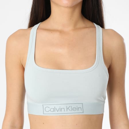 Calvin Klein - Sujetador sin forro para mujer QF6768E Verde claro
