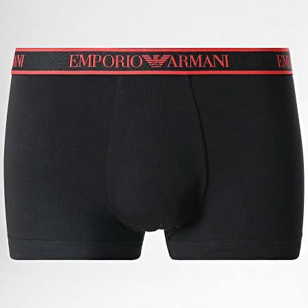Emporio Armani - Lot De 3 Boxers 111357-3R717 Noir Rouge