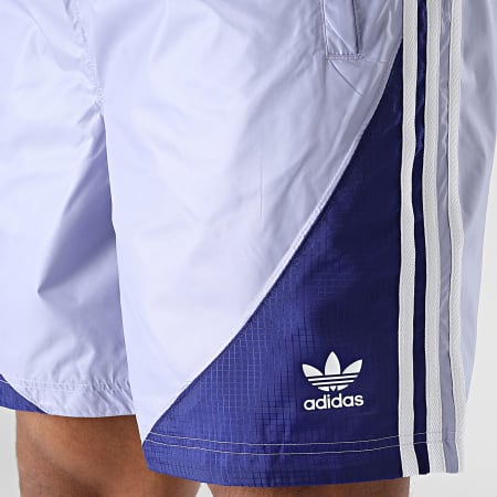 Adidas Originals - HC2099 Pantalones cortos de jogging con banda morada