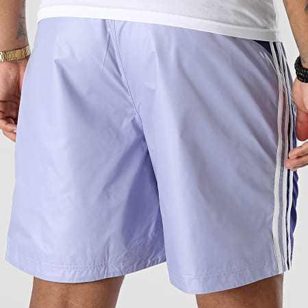 Adidas Originals - HC2099 Pantaloncini da jogging con bande viola