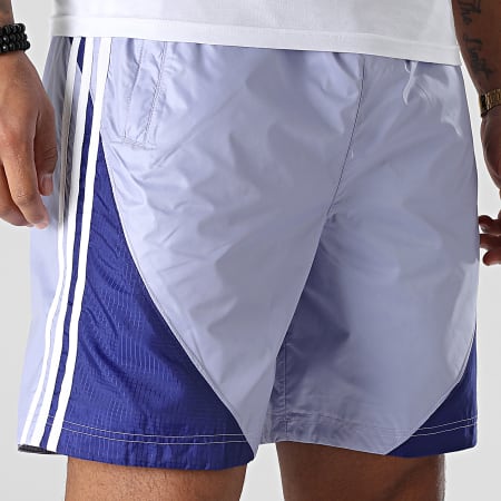 Adidas Originals - HC2099 Pantaloncini da jogging con bande viola