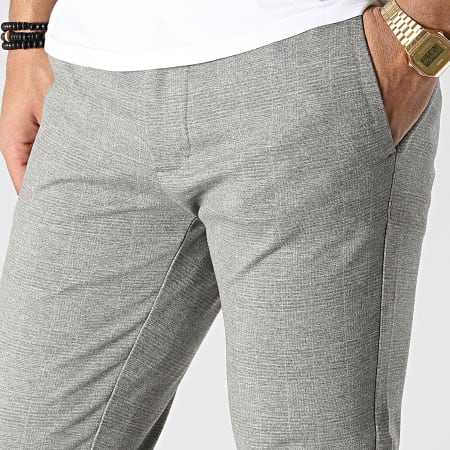 Only And Sons - Mark Pantalones de cuadros beige
