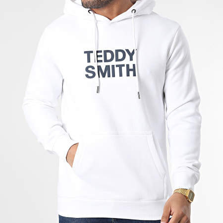 Teddy Smith - Felpa con cappuccio Siclass 10816368D Bianco