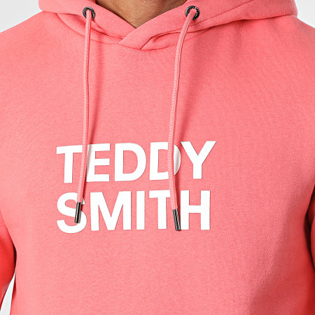 Teddy Smith - Sweat Capuche Siclass 10816368D Rose Corail