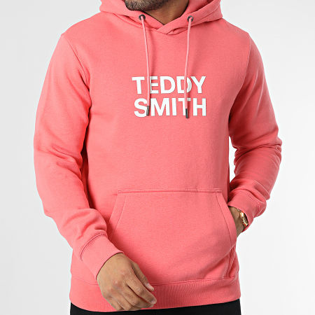Teddy Smith - Sweat Capuche Siclass 10816368D Rose Corail