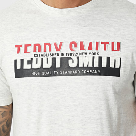 Teddy Smith - Tee Shirt Gordon Gris Chiné
