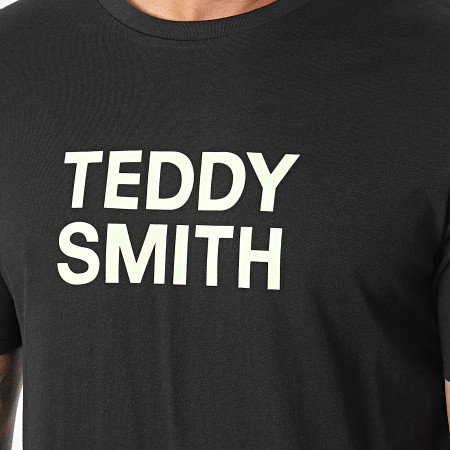 Teddy Smith - Tee Shirt Ticlass Basic Noir Vert