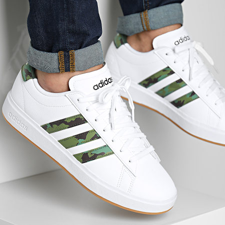 Adidas Sportswear - Baskets Grand Court 2.0 GY2486 Footwear White Green Oxide
