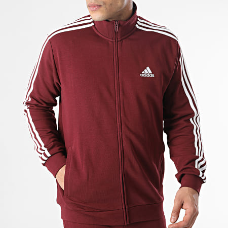 Adidas Sportswear - Ensemble De Survetement A Bandes 3 Stripes IC6751 Bordeaux