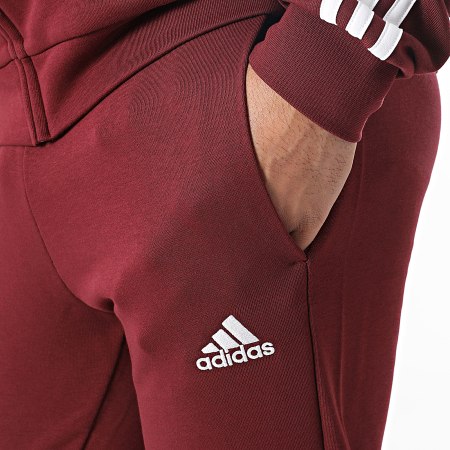 Adidas Sportswear - Ensemble De Survetement A Bandes 3 Stripes IC6751 Bordeaux