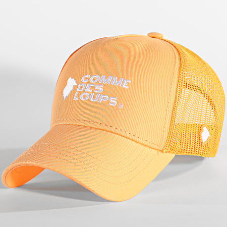Comme Des Loups - Cappello trucker classico arancione