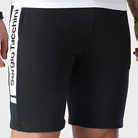 Sergio Tacchini - Jura 40179 Pantalones cortos de jogging con banda negra