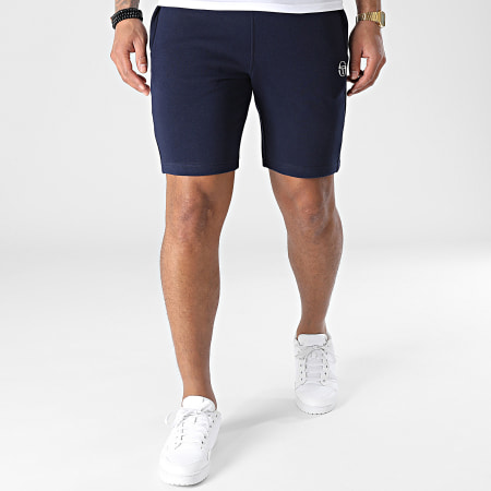 Sergio Tacchini - Jura 40179 Pantaloncini da jogging a fascia blu navy