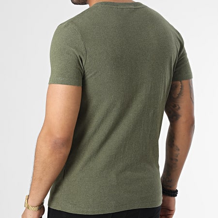 Superdry - T-shirt con scollo a V M1011170A Verde kaki