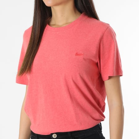 Superdry - Maglietta con logo rosa vintage da donna