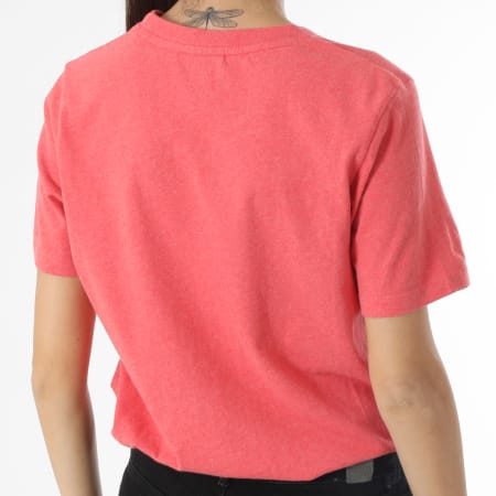 Superdry - Tee Shirt Femme Vintage Logo Rose