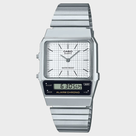 Casio - Reloj de plata Vintage AQ-800E-7AEF