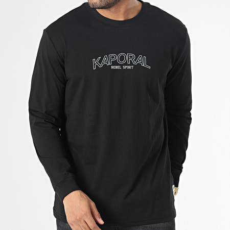 Kaporal - Camiseta de manga larga Scoty Negra